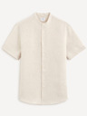Celio Camicia di lino beige da uomo Celio Damopoc
