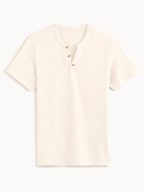 Celio Camicia basic da uomo color crema Celio Cegeti
