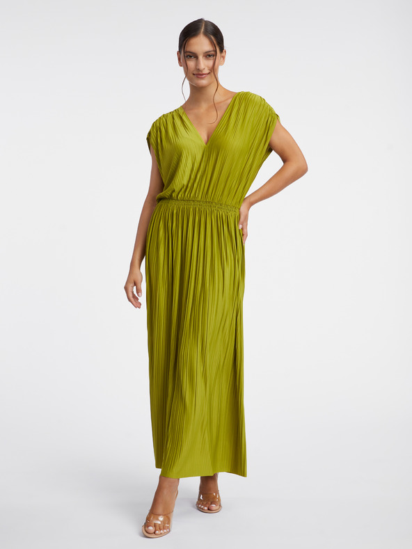 Orsay Maxi abito plissettato da donna verde ORSAY