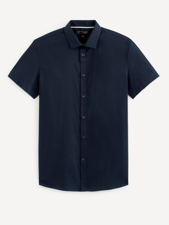 Celio Camicia da uomo blu scuro Celio Daslim