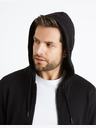 Celio Felpa nera con cappuccio basic da uomo Celio Fethree