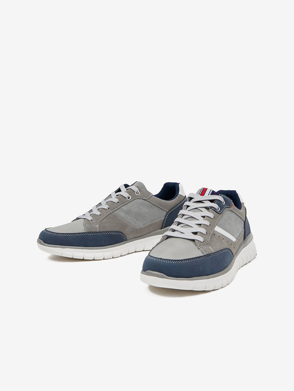 Celio Sneakers da uomo grigie in pelle scamosciata Celio