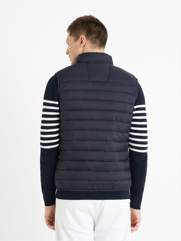 Celio Gilet trapuntato da uomo blu scuro Celio Fulock