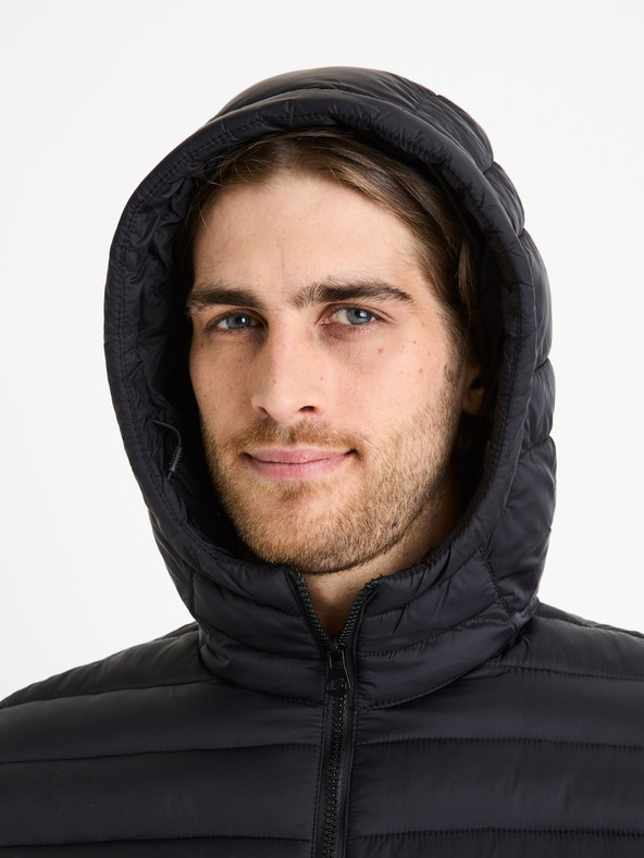 Celio Giacca trapuntata nera da uomo Celio Fububble