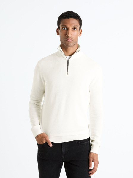Celio Maglione da uomo panna con collo alto Celio Celim