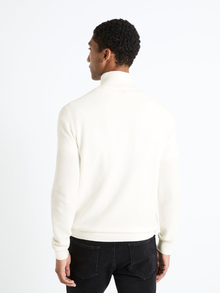 Celio Maglione da uomo panna con collo alto Celio Celim