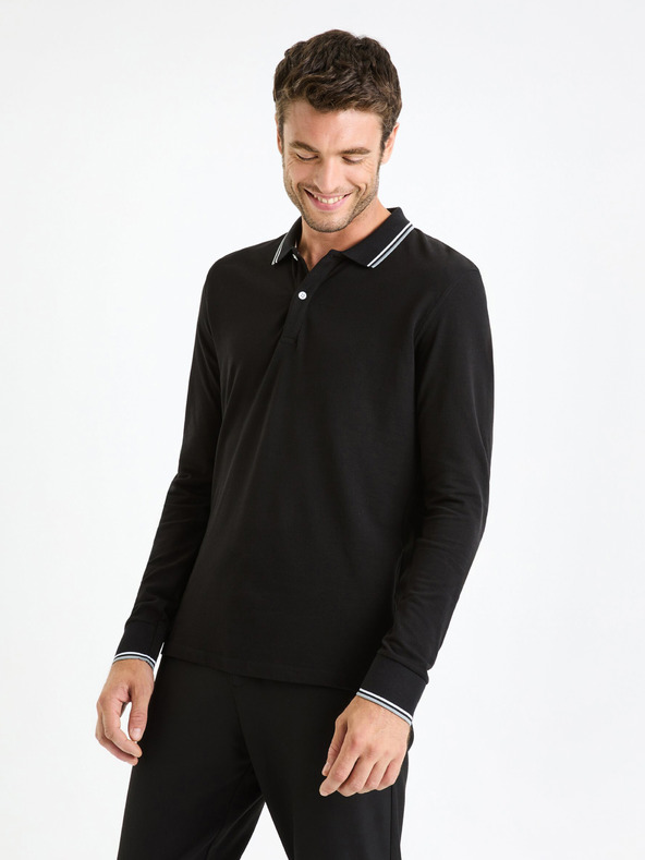 Celio Polo basic uomo nero Celio Decolml