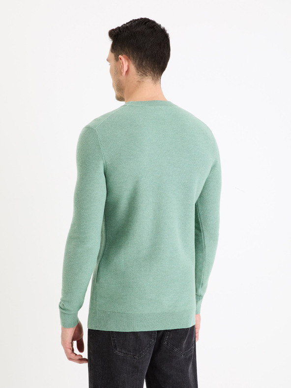 Celio Maglione basic da uomo verde Celio Bepic
