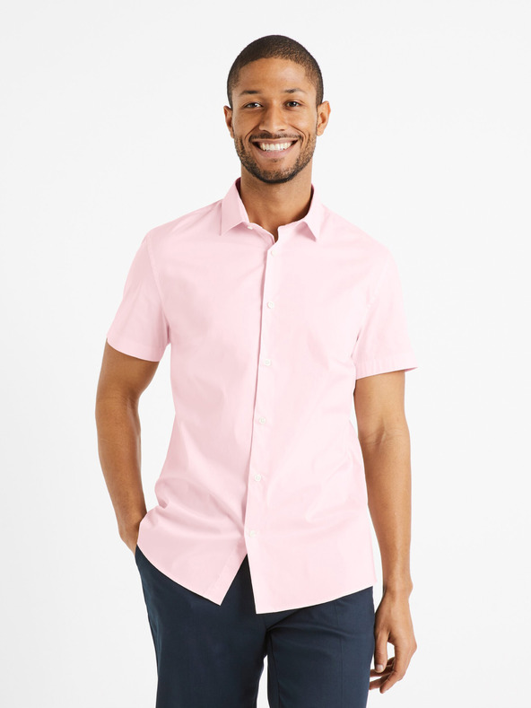 Celio Camicia rosa da uomo Celio Daslim