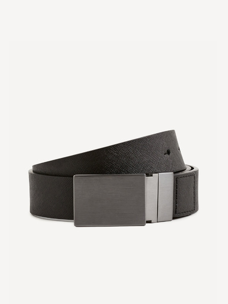 Celio Cintura in pelle nera da uomo Celio Visibe