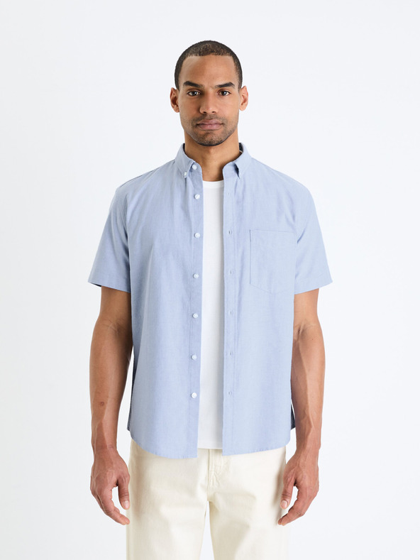 Celio Camicia Celio Daxfordmc Azzurro Uomo