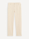 Celio Pantaloni da uomo in misto lino beige Celio Dolinco