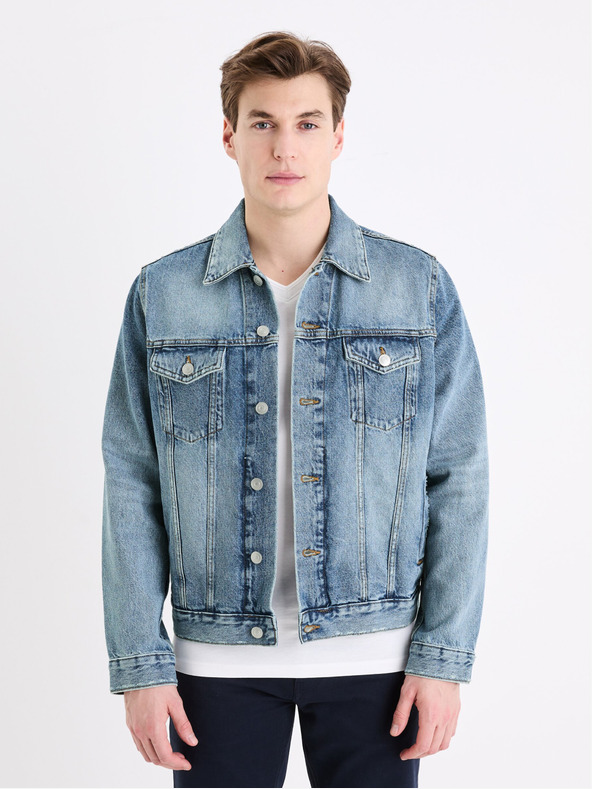 Celio Giacca di jeans da uomo blu Celio Gudens