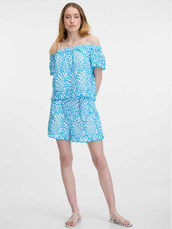 Orsay Pantaloncini da donna blu a fantasia ORSAY