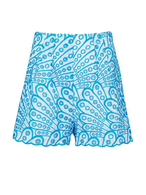 Orsay Pantaloncini da donna blu a fantasia ORSAY