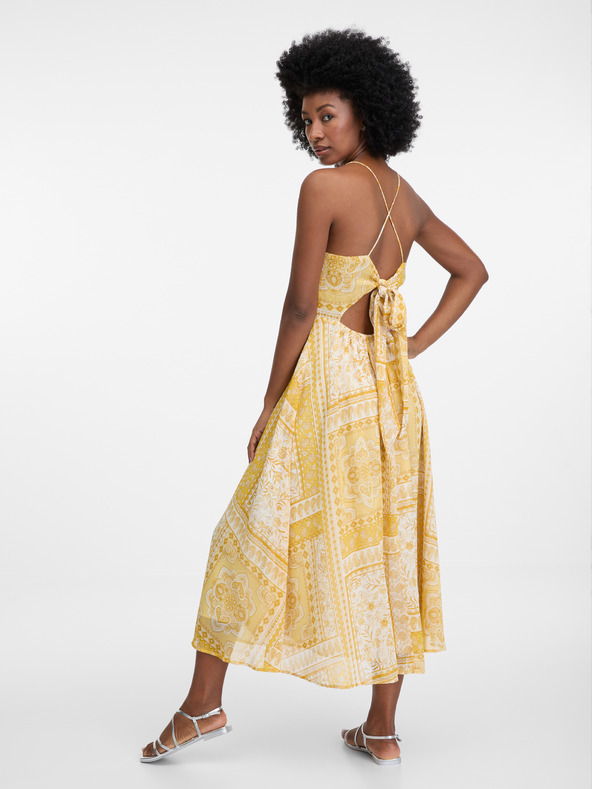 Orsay Abito midi giallo da donna ORSAY