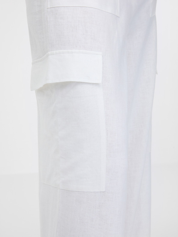 Orsay Pantaloni larghi da donna bianchi ORSAY