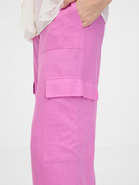 Orsay Pantaloni a gamba larga da donna rosa ORSAY