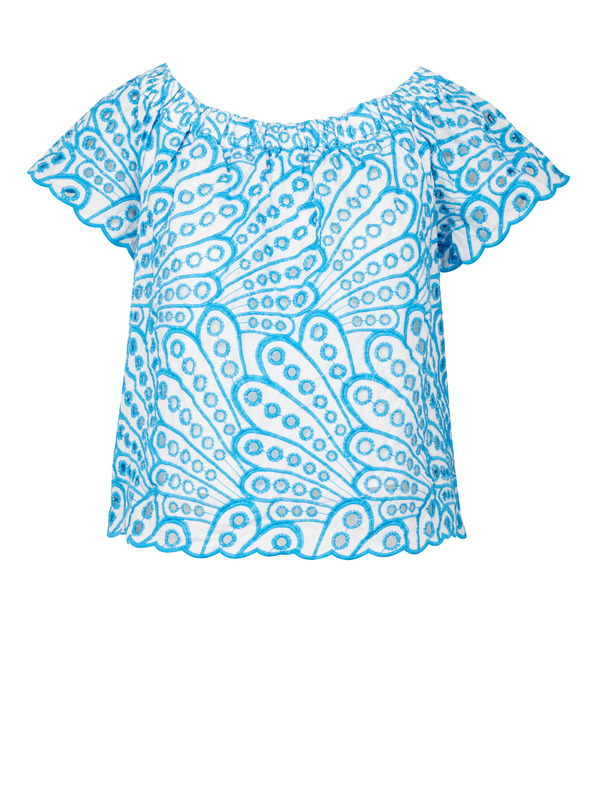 Orsay Camicetta blu da donna a fantasia ORSAY