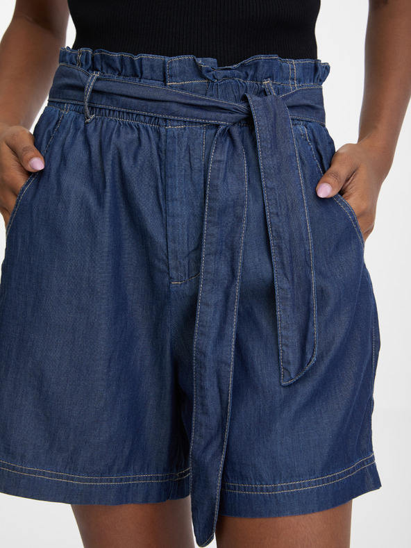 Orsay Pantaloncini in denim da donna blu scuro ORSAY