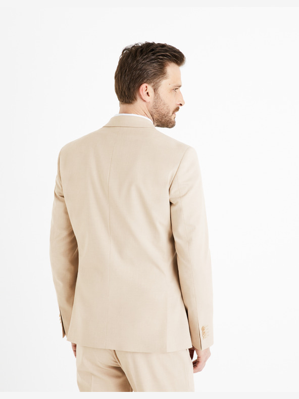 Celio Blazer slim uomo beige Celio Buamaury