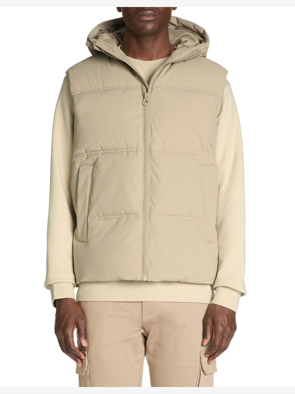 Celio Gilet da uomo beige Celio Jubianco