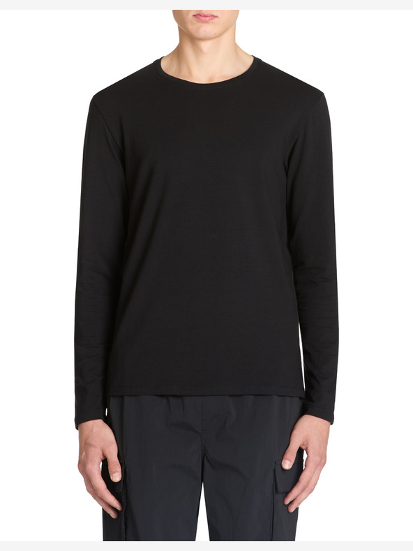 Celio Camicia da uomo nera a maniche lunghe Celio Gehair