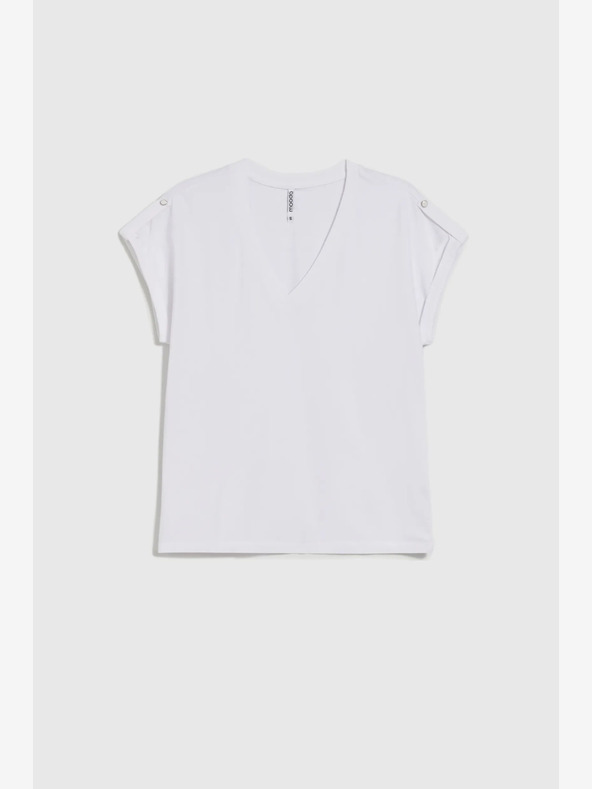Moodo T-shirt bianca da donna Moodo