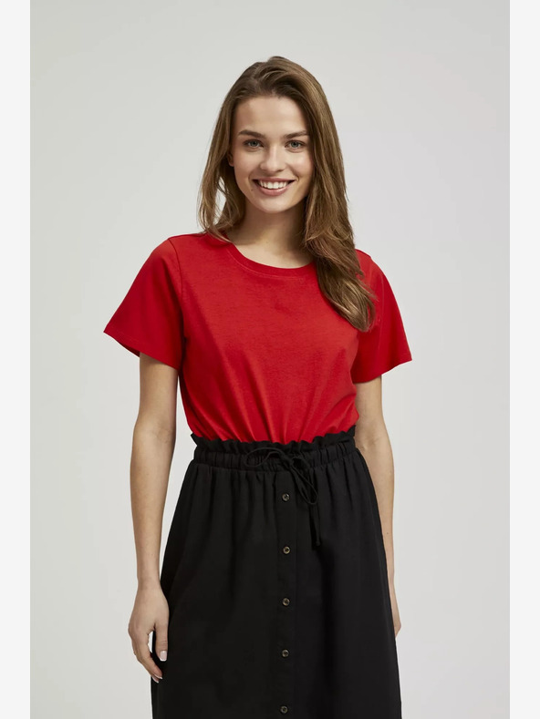 Moodo Camicia rossa a maniche corte Moodo