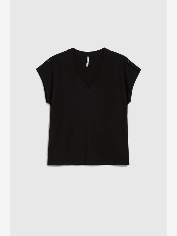 Moodo Camicia lunga nera da donna Moodo