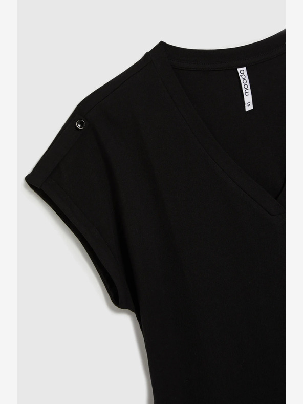 Moodo Camicia lunga nera da donna Moodo