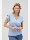 Moodo Maglietta da donna azzurra Moodo