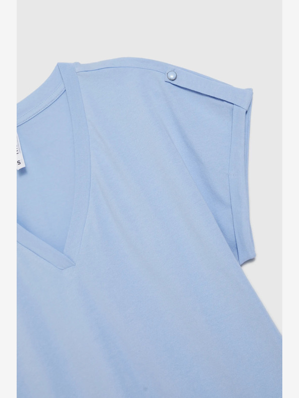 Moodo Maglietta da donna azzurra Moodo