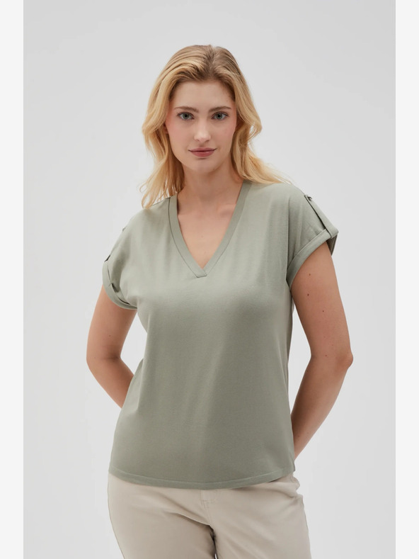 Moodo Camicia chino verde da donna Moodo