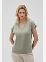 Moodo Camicia chino verde da donna Moodo