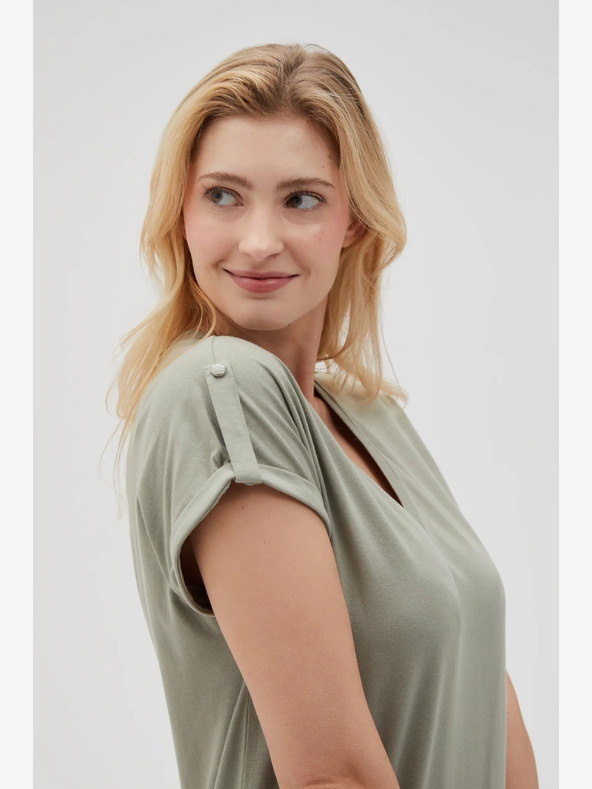 Moodo Camicia chino verde da donna Moodo