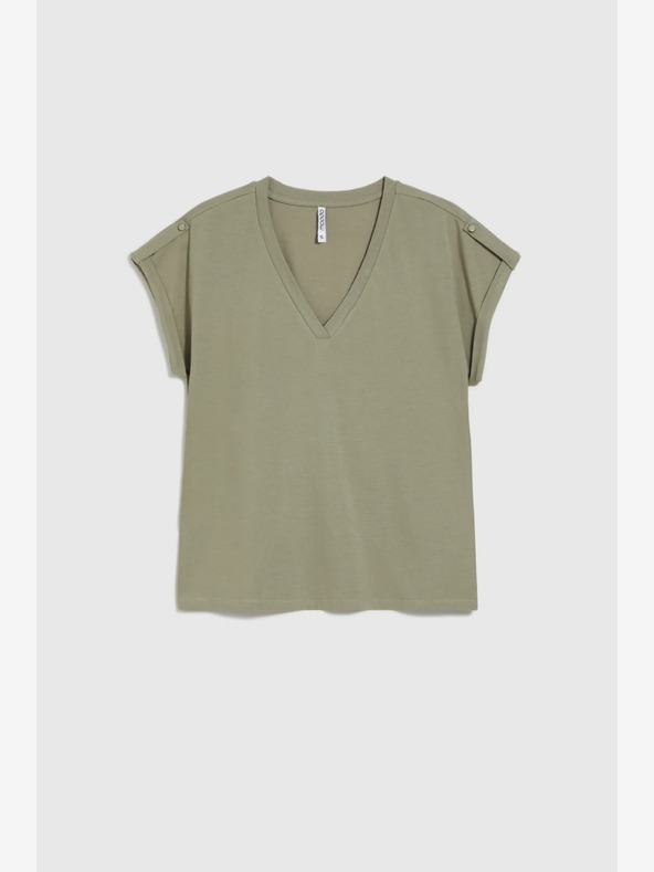 Moodo Camicia chino verde da donna Moodo