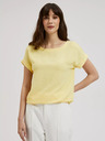 Moodo T-shirt gialla a maniche corte Moodo