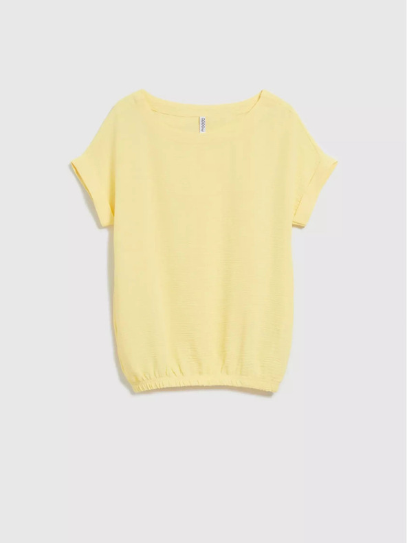 Moodo T-shirt gialla a maniche corte Moodo