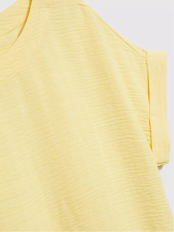 Moodo T-shirt gialla a maniche corte Moodo