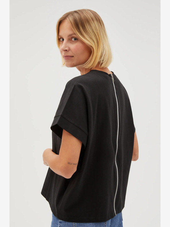 Moodo Camicia lunga nera da donna Moodo