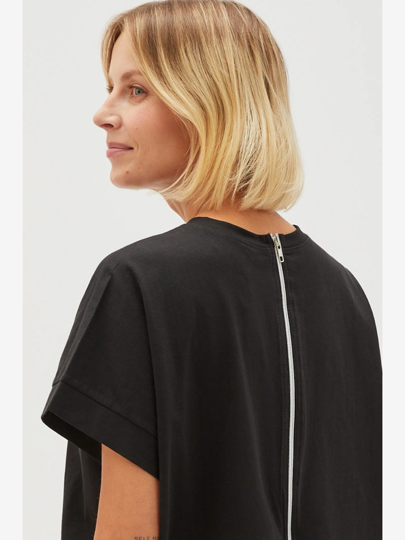 Moodo Camicia lunga nera da donna Moodo