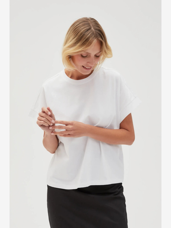 Moodo T-shirt bianca da donna Moodo