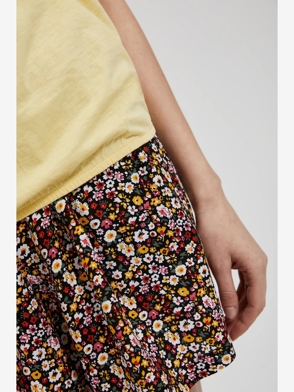 Moodo Camicia gialla con taschino e maniche arrotolate Moodo