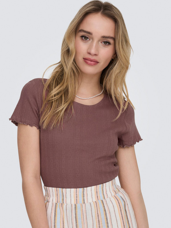 ONLY Maglietta ONLY bordeaux da donna