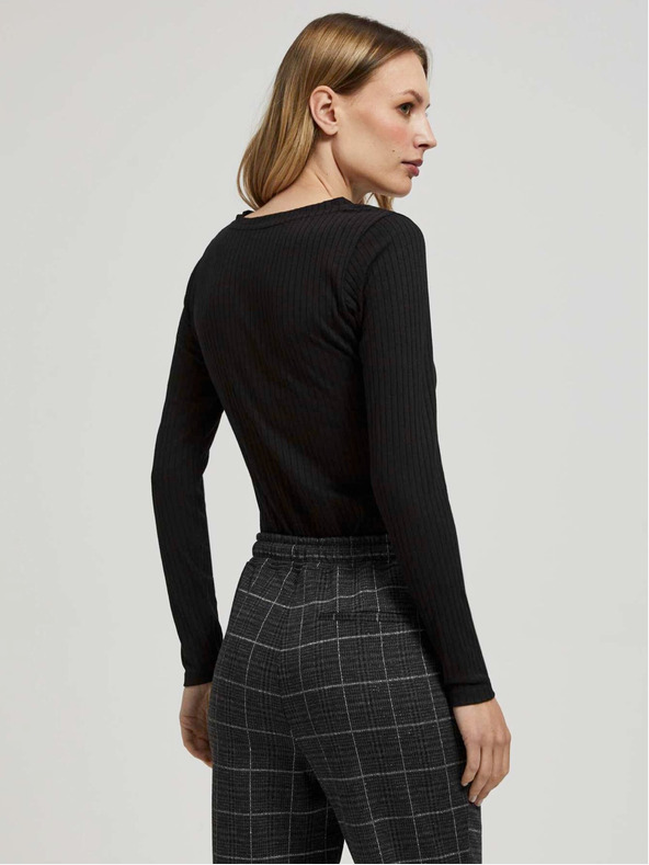 Moodo Camicia lunga nera da donna Moodo