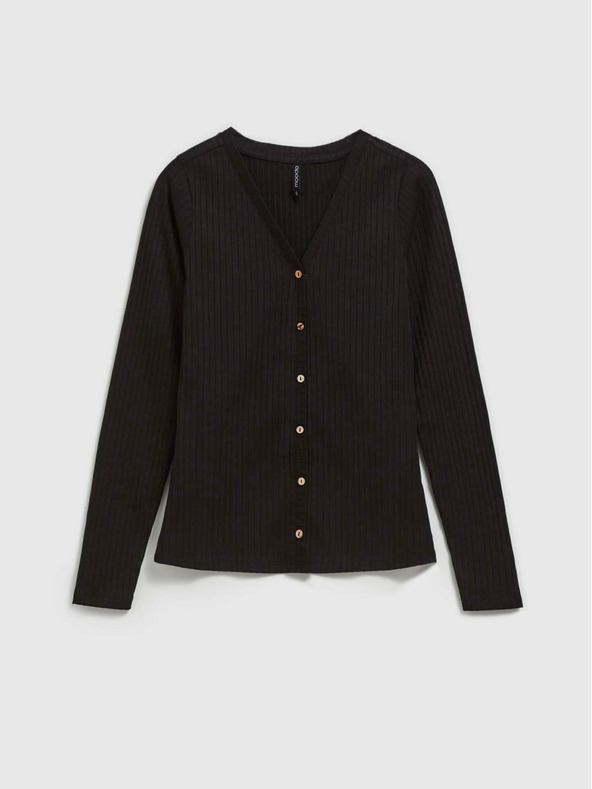 Moodo Camicia lunga nera da donna Moodo