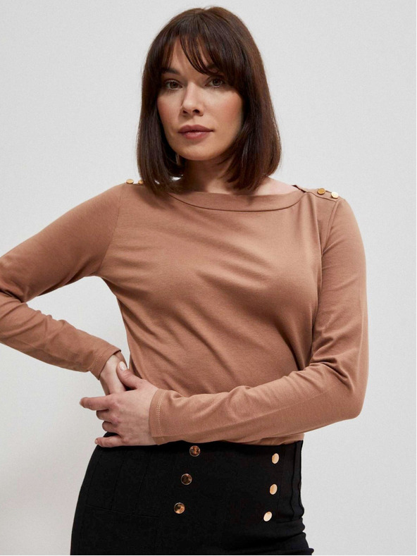 Moodo Camicetta in cotone a maniche lunghe