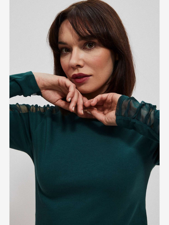 Moodo Camicia chino verde da donna Moodo