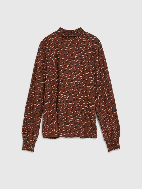Moodo Camicia marrone fantasia donna Moodo